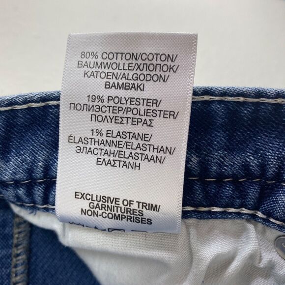 Mens Silver Grayson Blue Jeans 34/32 Straight Leg Mid Rise Med Wash Straight - Picture 14 of 16